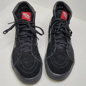 vans off the wall black high top men's size 10.5 skateboarding shoe